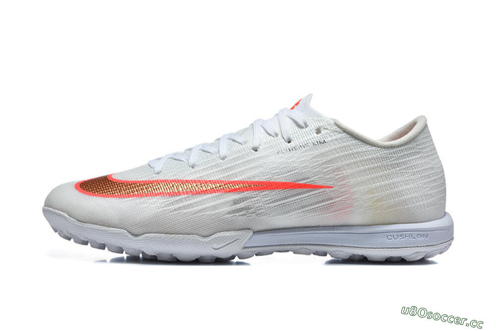 Men's Nike Air Zoom Mercurial Superfly 11 TF Artificial Turf Low-Tops Football Shoes - White/Crimson Blaze/Soft Silver 0