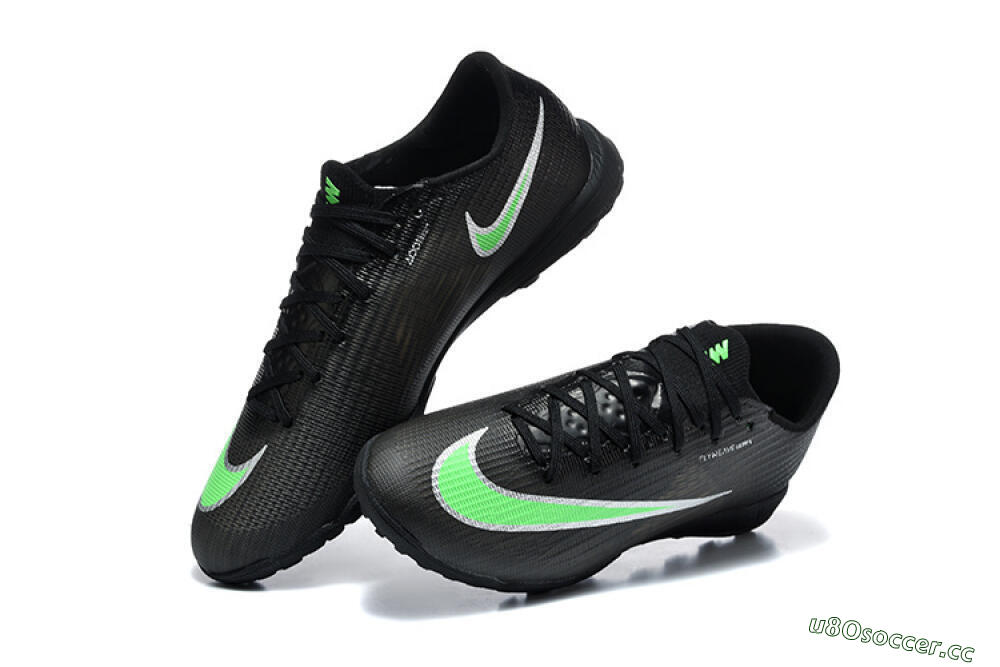 Men's Nike Air Zoom Mercurial Superfly 11 TF Artificial Turf Low-Tops Football Shoes - Black/Neon Green/Phantom Black 6