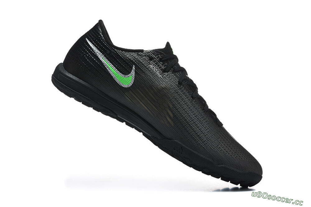 Men's Nike Air Zoom Mercurial Superfly 11 TF Artificial Turf Low-Tops Football Shoes - Black/Neon Green/Phantom Black 7
