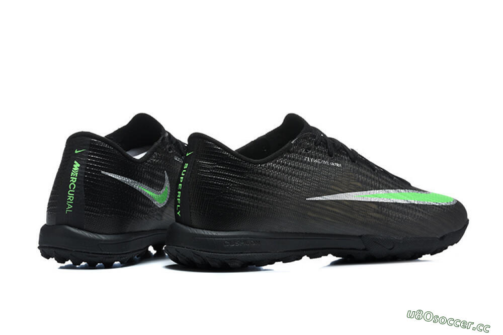 Men's Nike Air Zoom Mercurial Superfly 11 TF Artificial Turf Low-Tops Football Shoes - Black/Neon Green/Phantom Black 9