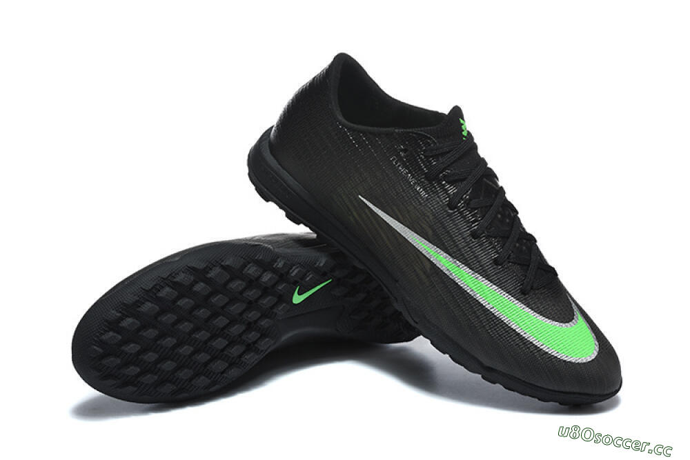 Men's Nike Air Zoom Mercurial Superfly 11 TF Artificial Turf Low-Tops Football Shoes - Black/Neon Green/Phantom Black 4