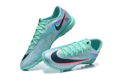 Men's Nike Air Zoom Mercurial Superfly 11 TF Artificial Turf Low-Tops Football Shoes - Aqua/Electric Blue/Coral Pink