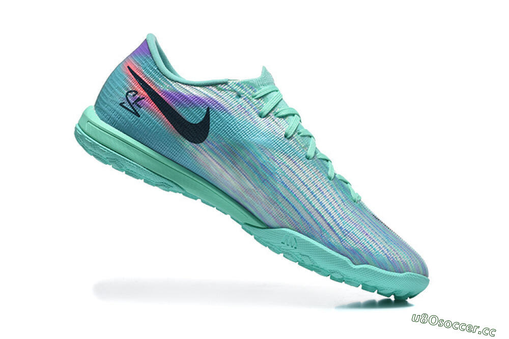 Men's Nike Air Zoom Mercurial Superfly 11 TF Artificial Turf Low-Tops Football Shoes - Aqua/Electric Blue/Coral Pink 7