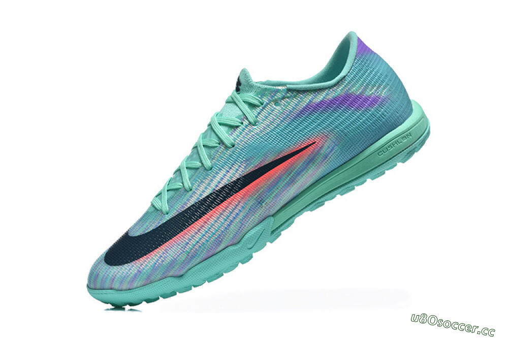 Men's Nike Air Zoom Mercurial Superfly 11 TF Artificial Turf Low-Tops Football Shoes - Aqua/Electric Blue/Coral Pink 8