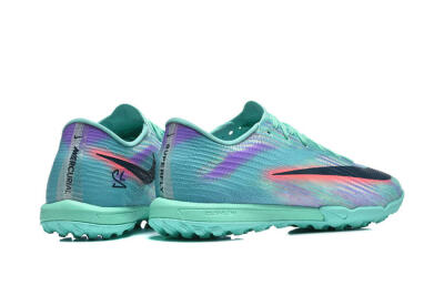 Men's Nike Air Zoom Mercurial Superfly 11 TF Artificial Turf Low-Tops Football Shoes - Aqua/Electric Blue/Coral Pink