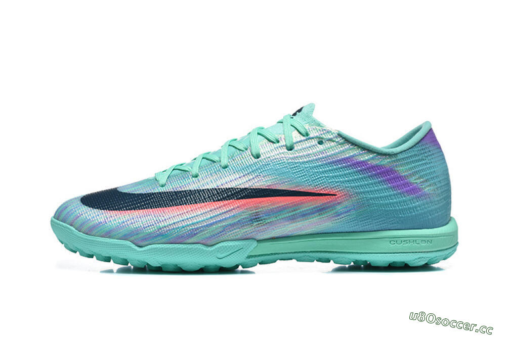 Men's Nike Air Zoom Mercurial Superfly 11 TF Artificial Turf Low-Tops Football Shoes - Aqua/Electric Blue/Coral Pink 0