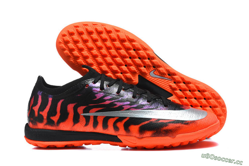 Men's Nike Air Zoom Mercurial Superfly 11 TF Artificial Turf Low-Tops Football Shoes - Orange/Black Fire/Crimson Burst 2