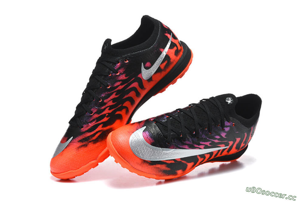 Men's Nike Air Zoom Mercurial Superfly 11 TF Artificial Turf Low-Tops Football Shoes - Orange/Black Fire/Crimson Burst 6