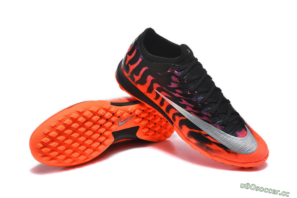 Men's Nike Air Zoom Mercurial Superfly 11 TF Artificial Turf Low-Tops Football Shoes - Orange/Black Fire/Crimson Burst 4