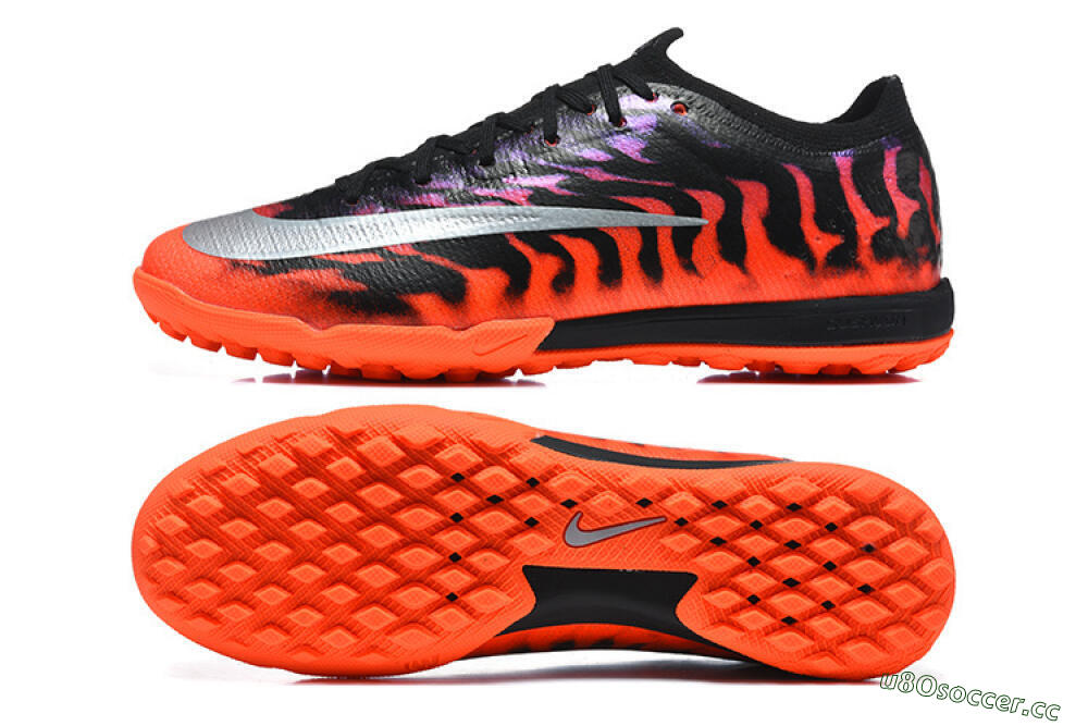 Men's Nike Air Zoom Mercurial Superfly 11 TF Artificial Turf Low-Tops Football Shoes - Orange/Black Fire/Crimson Burst 1