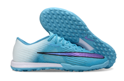 Men's Nike Air Zoom Mercurial Superfly 11 TF Artificial Turf Low-Tops Football Shoes - Aqua/Sky Blue/Deep Purple