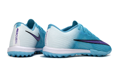Men's Nike Air Zoom Mercurial Superfly 11 TF Artificial Turf Low-Tops Football Shoes - Aqua/Sky Blue/Deep Purple