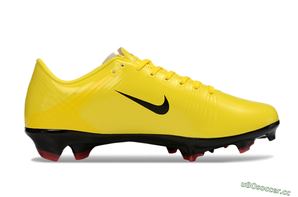 Men's CR7 x Nike Air Zoom Mercurial Vapor 16 Elite FG Firm Ground Low-Tops Football Boots - Yellow/Solar Yellow/Black 7