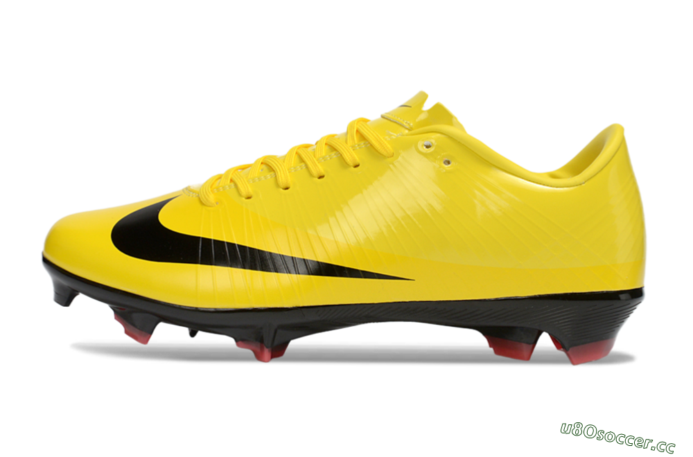 Men's CR7 x Nike Air Zoom Mercurial Vapor 16 Elite FG Firm Ground Low-Tops Football Boots - Yellow/Solar Yellow/Black 0