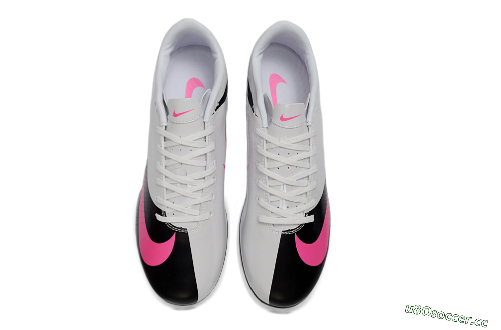 Men's CR7 x Nike Air Zoom Mercurial Vapor 16 Elite AG Firm Ground Low-Tops Football Boots - Black/Hot Pink/White 4
