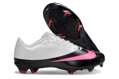 Men's CR7 x Nike Air Zoom Mercurial Vapor 16 Elite AG Firm Ground Low-Tops Football Boots - Black/Hot Pink/White