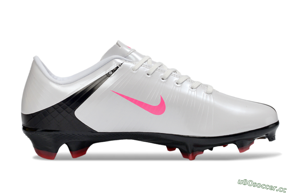 Men's CR7 x Nike Air Zoom Mercurial Vapor 16 Elite AG Firm Ground Low-Tops Football Boots - Black/Hot Pink/White 7