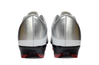 Men's CR7 x Nike Air Zoom Mercurial Vapor 16 Elite FG Firm Ground Low-Tops Football Boots - Silver/Fiery Red/Black