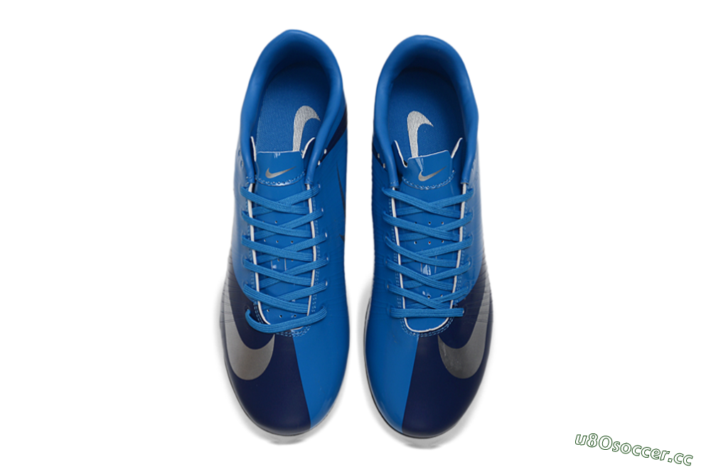 Men's CR7 x Nike Air Zoom Mercurial Vapor 16 Elite FG Firm Ground Low-Tops Football Boots - Blue/Electric Blue/Space Blue 4