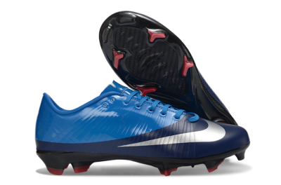 Men's CR7 x Nike Air Zoom Mercurial Vapor 16 Elite FG Firm Ground Low-Tops Football Boots - Blue/Electric Blue/Space Blue