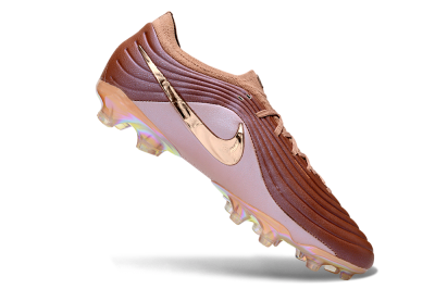 Men's Nike Tiempo Legend 11 Elite FG Firm Ground Low-Tops Football Boots - Brown/Rose Gold/Soft Pink