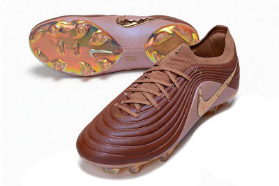 Men's Nike Tiempo Legend 11 Elite FG Firm Ground Low-Tops Football Boots - Brown/Rose Gold/Soft Pink