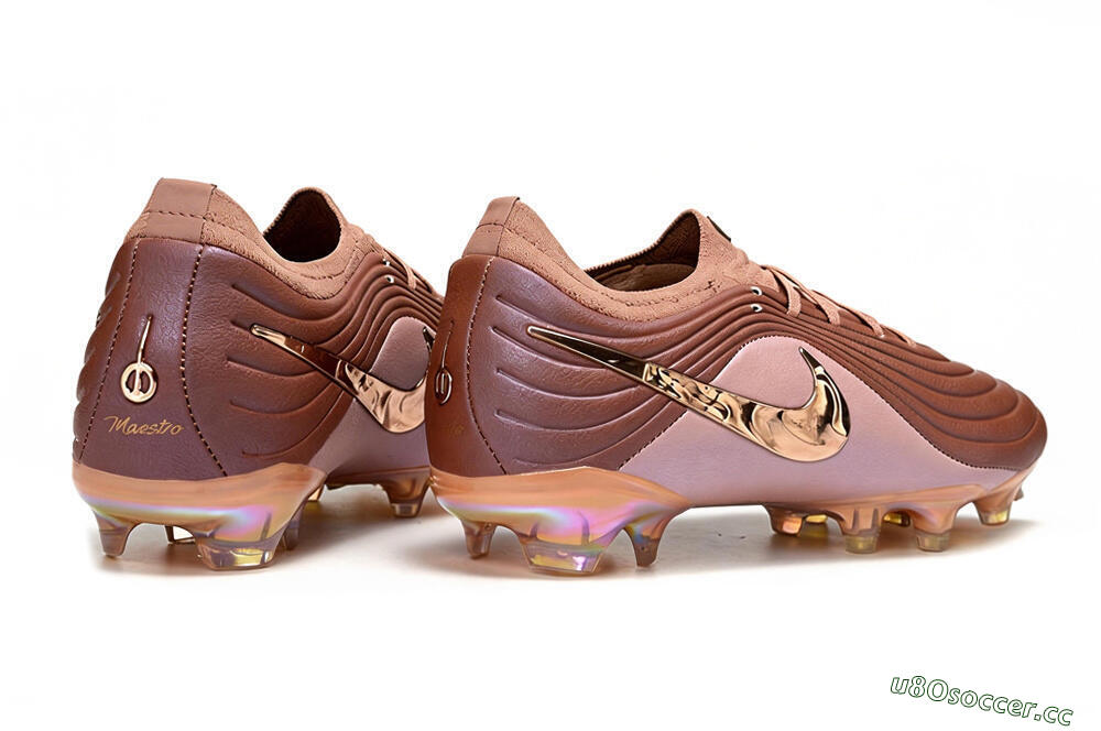 Men's Nike Tiempo Legend 11 Elite FG Firm Ground Low-Tops Football Boots - Brown/Rose Gold/Soft Pink 7