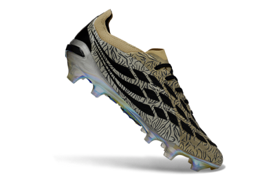 Men's Adidas Predator 26 Elite FG Firm Ground Low-Tops Football Boots - Beige/Desert Sand/Shiny Black