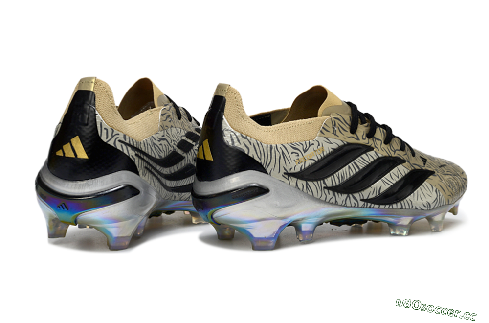 Men's Adidas Predator 26 Elite FG Firm Ground Low-Tops Football Boots - Beige/Desert Sand/Shiny Black 6