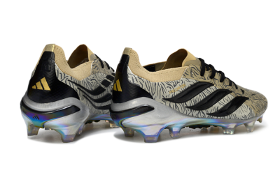 Men's Adidas Predator 26 Elite FG Firm Ground Low-Tops Football Boots - Beige/Desert Sand/Shiny Black