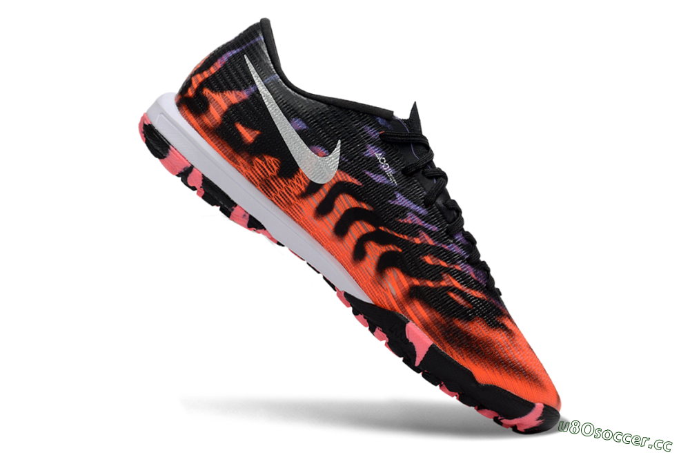 Men's Nike Air Zoom Mercurial Superfly 11 TF Artificial Turf Low-Tops Football Shoes - Black/Neon Orange/Hot Pink 4