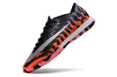 Men's Nike Air Zoom Mercurial Superfly 11 TF Artificial Turf Low-Tops Football Shoes - Black/Neon Orange/Hot Pink