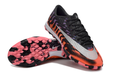 Men's Nike Air Zoom Mercurial Superfly 11 TF Artificial Turf Low-Tops Football Shoes - Black/Neon Orange/Hot Pink