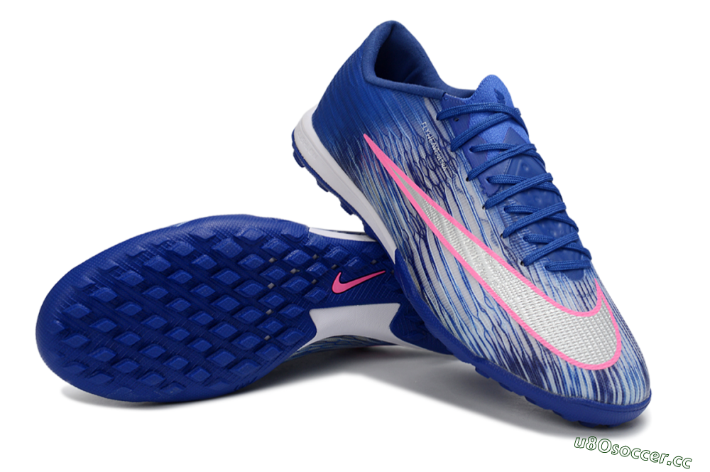 Men's Nike Air Zoom Mercurial Superfly 11 TF Artificial Turf Low-Tops Football Shoes - Blue/Electric Blue/Neon Pink 3