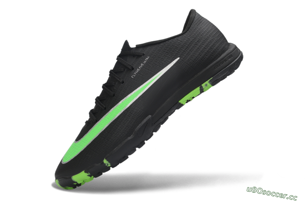 Men's Nike Air Zoom Mercurial Superfly 11 TF Artificial Turf Low-Tops Football Shoes - Black/Neon Green/Electric Lime 5