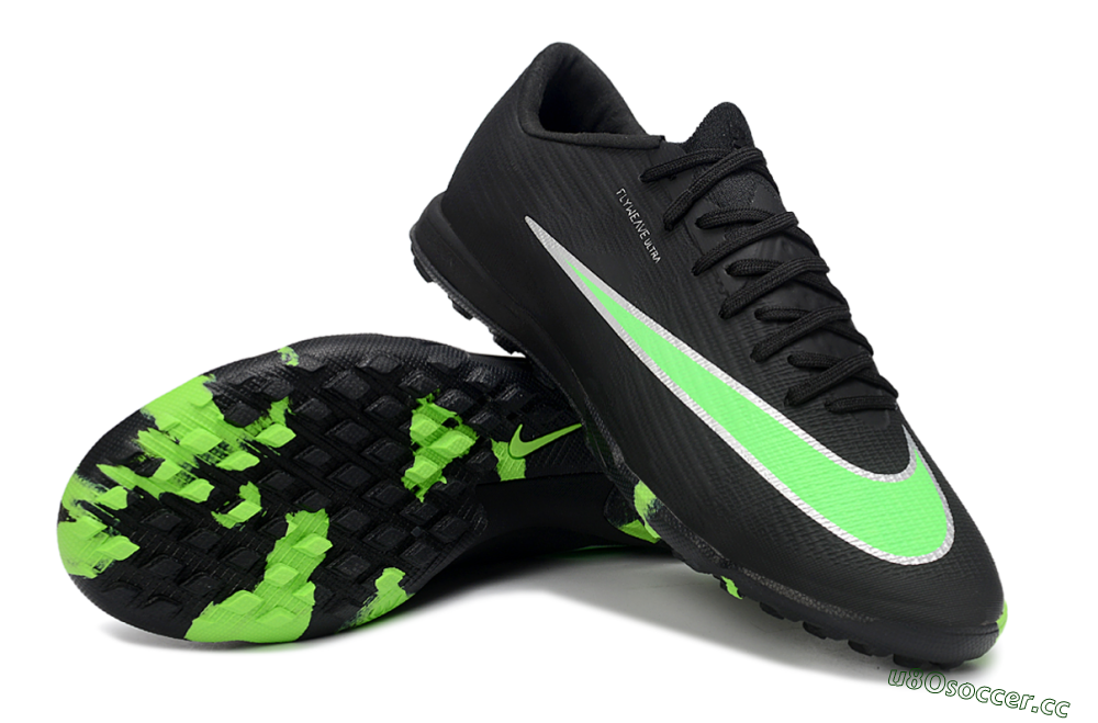 Men's Nike Air Zoom Mercurial Superfly 11 TF Artificial Turf Low-Tops Football Shoes - Black/Neon Green/Electric Lime 3