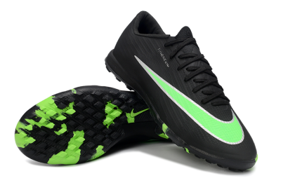 Men's Nike Air Zoom Mercurial Superfly 11 TF Artificial Turf Low-Tops Football Shoes - Black/Neon Green/Electric Lime