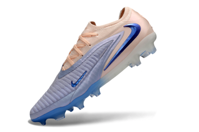 Men's Nike Phantom 6 Elite Low FG Firm Ground Low-Tops Football Boots - Blue/Soft Pink/Light Blue