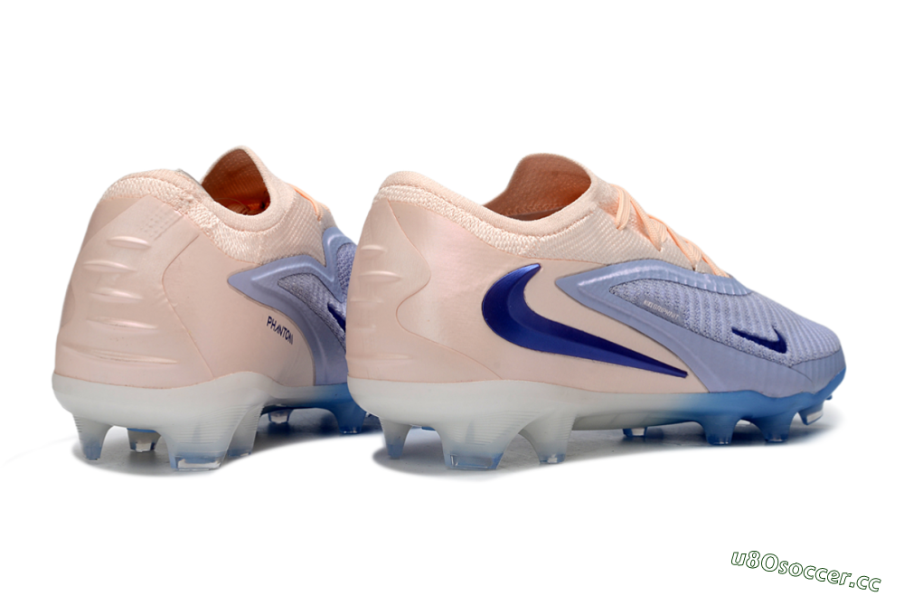 Men's Nike Phantom 6 Elite Low FG Firm Ground Low-Tops Football Boots - Blue/Soft Pink/Light Blue 6