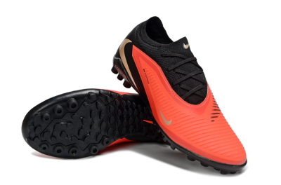 Men's Nike Phantom 6 Elite Low TF Artificial Turf Low-Tops Football Shoes - Red/Crimson Blaze/Black