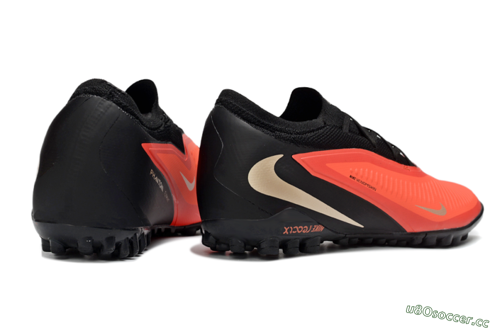 Men's Nike Phantom 6 Elite Low TF Artificial Turf Low-Tops Football Shoes - Red/Crimson Blaze/Black 6