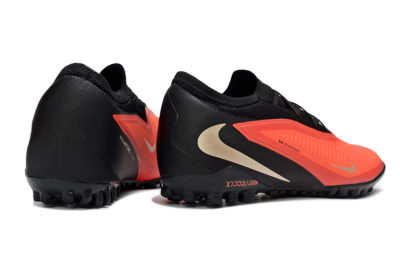 Men's Nike Phantom 6 Elite Low TF Artificial Turf Low-Tops Football Shoes - Red/Crimson Blaze/Black
