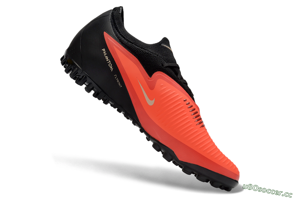Men's Nike Phantom 6 Elite Low TF Artificial Turf Low-Tops Football Shoes - Red/Crimson Blaze/Black 4