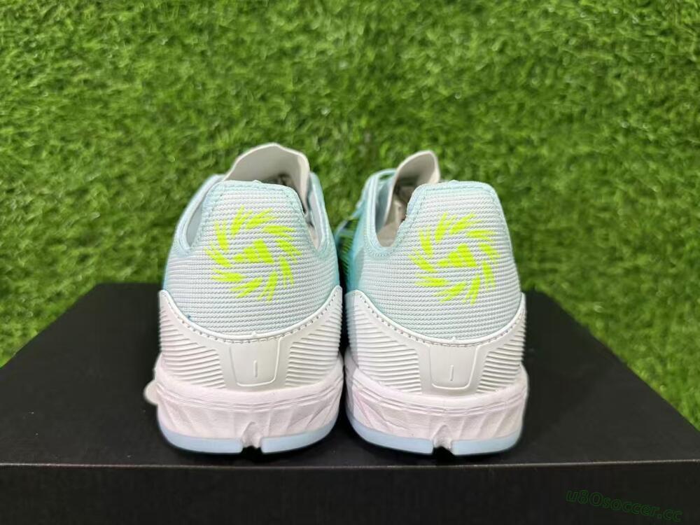 Men's Adidas F50 Elite TF Artificial Turf Low-Tops Football Shoes - Blue/Neon Yellow/Sky Blue