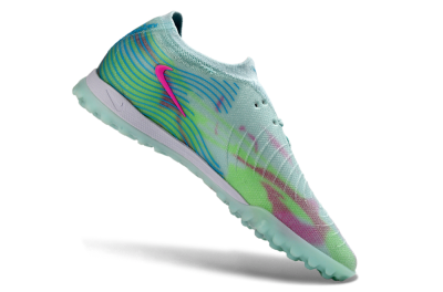 Men's Nike Phantom GX 2 Elite TF Artificial Turf Low-Tops Football Shoes - Aqua/Mint Breeze/Pink Fusion