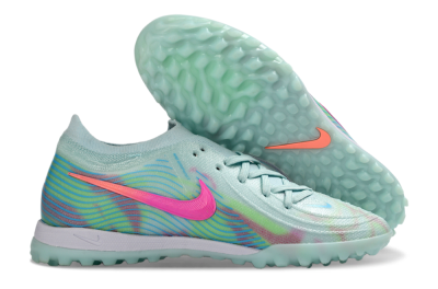 Men's Nike Phantom GX 2 Elite TF Artificial Turf Low-Tops Football Shoes - Aqua/Mint Breeze/Pink Fusion