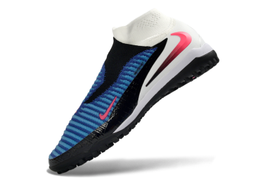 Men's Nike Phantom 6 High Elite TF Artificial Turf High-Tops Football Shoes - Blue/Electric Blue/Fuchsia