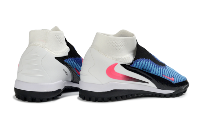 Men's Nike Phantom 6 High Elite TF Artificial Turf High-Tops Football Shoes - Blue/Electric Blue/Fuchsia