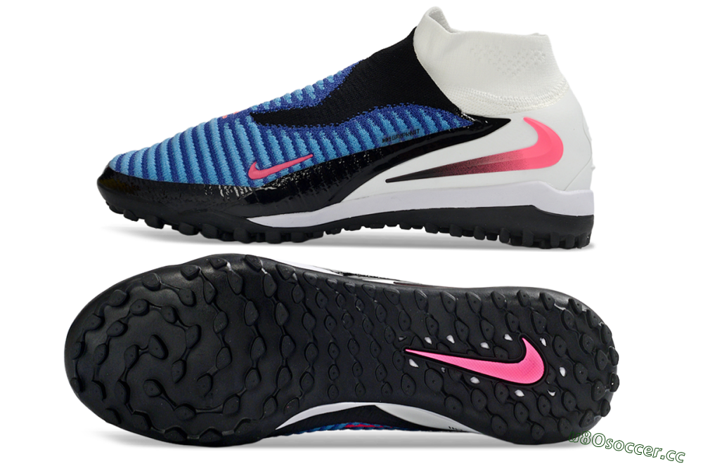 Men's Nike Phantom 6 High Elite TF Artificial Turf High-Tops Football Shoes - Blue/Electric Blue/Fuchsia 1