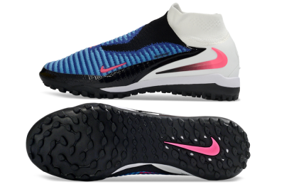 Men's Nike Phantom 6 High Elite TF Artificial Turf High-Tops Football Shoes - Blue/Electric Blue/Fuchsia